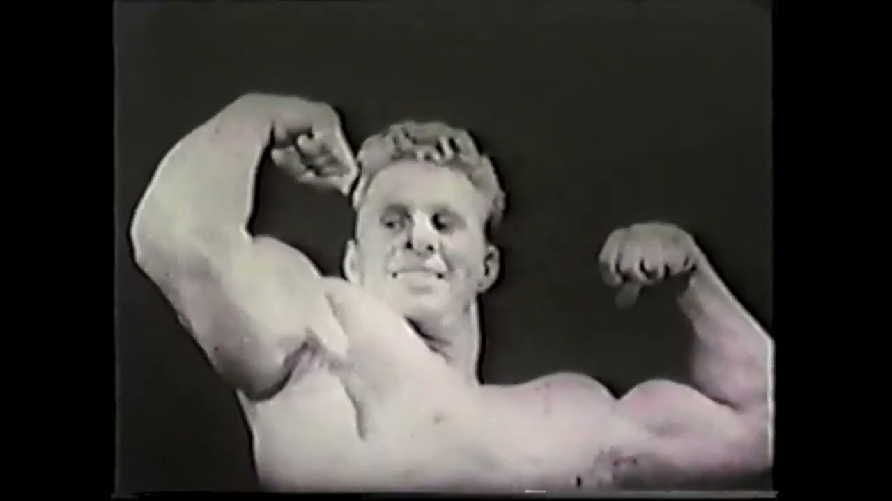 Steve Reeves & Jack Delinger l Jack Delinger Rare Bodybuilding Contest Posing Footage '49 Mr America