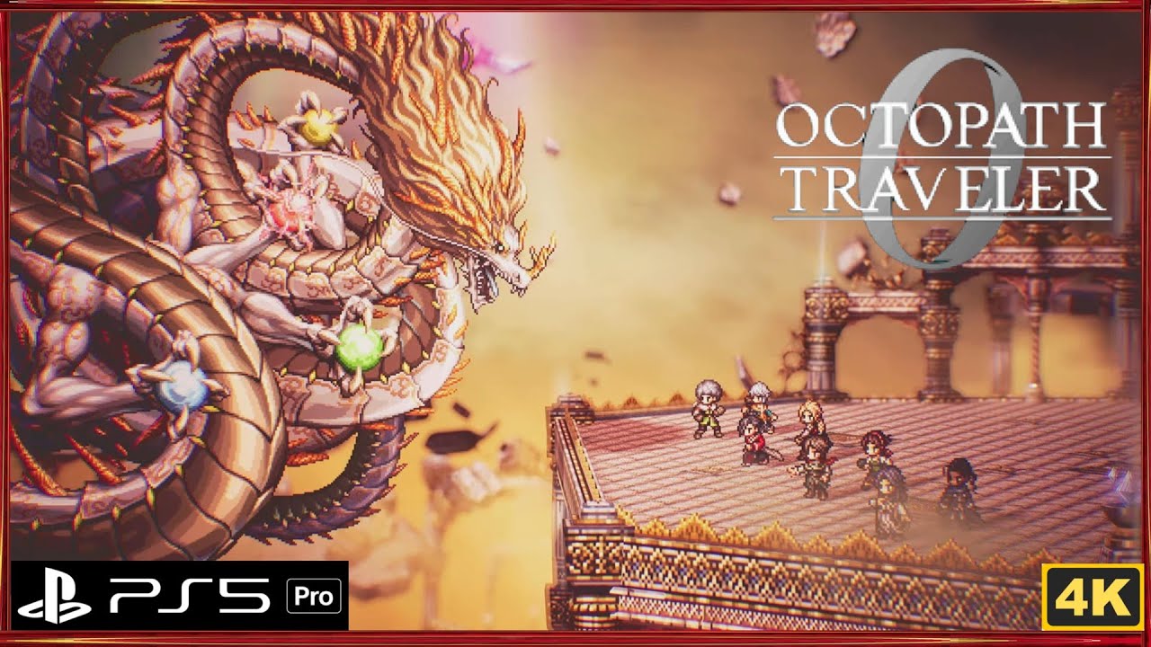 Octopath Traveler 0 Post Game Boss Amatsukami No Orochi & Build Timestamped