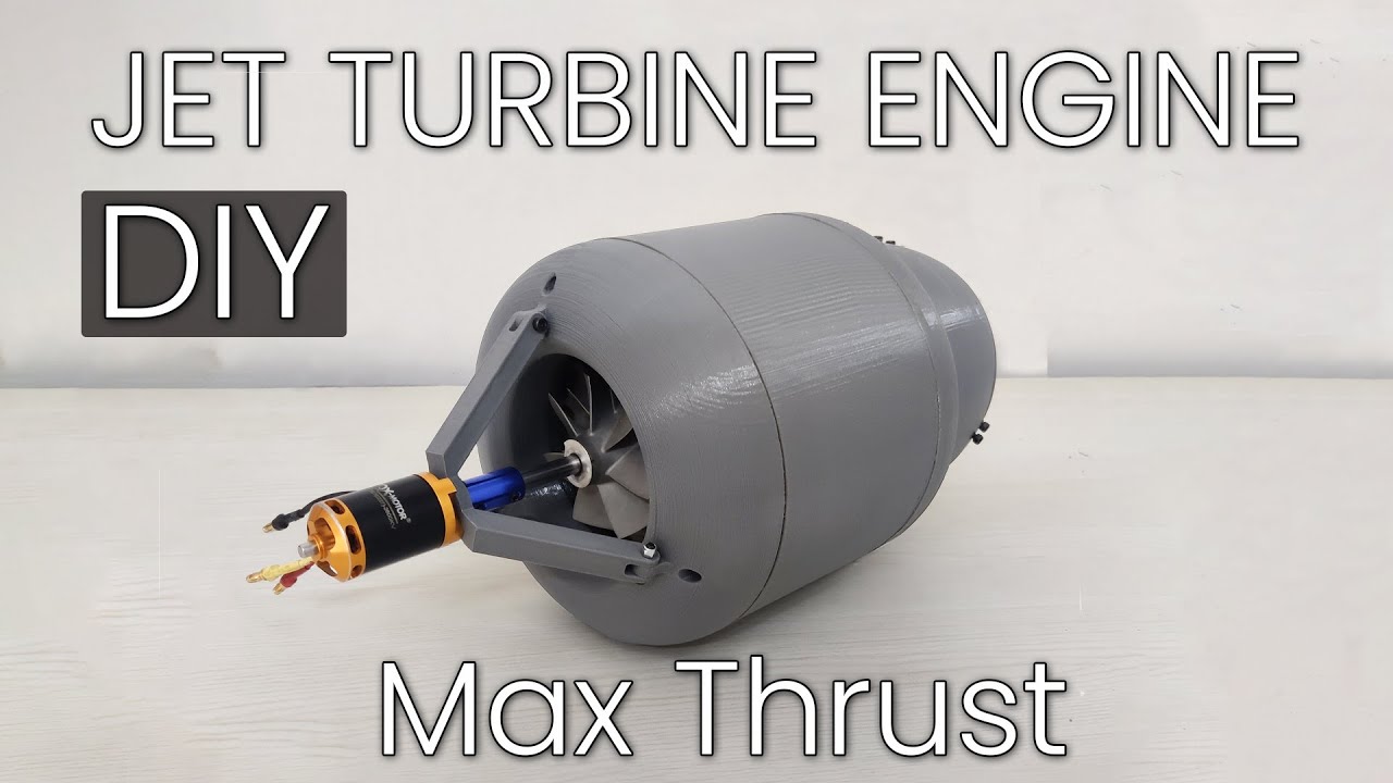 How to make a Mini Jet Engine | 3D Printed | DIY with Max Thrust