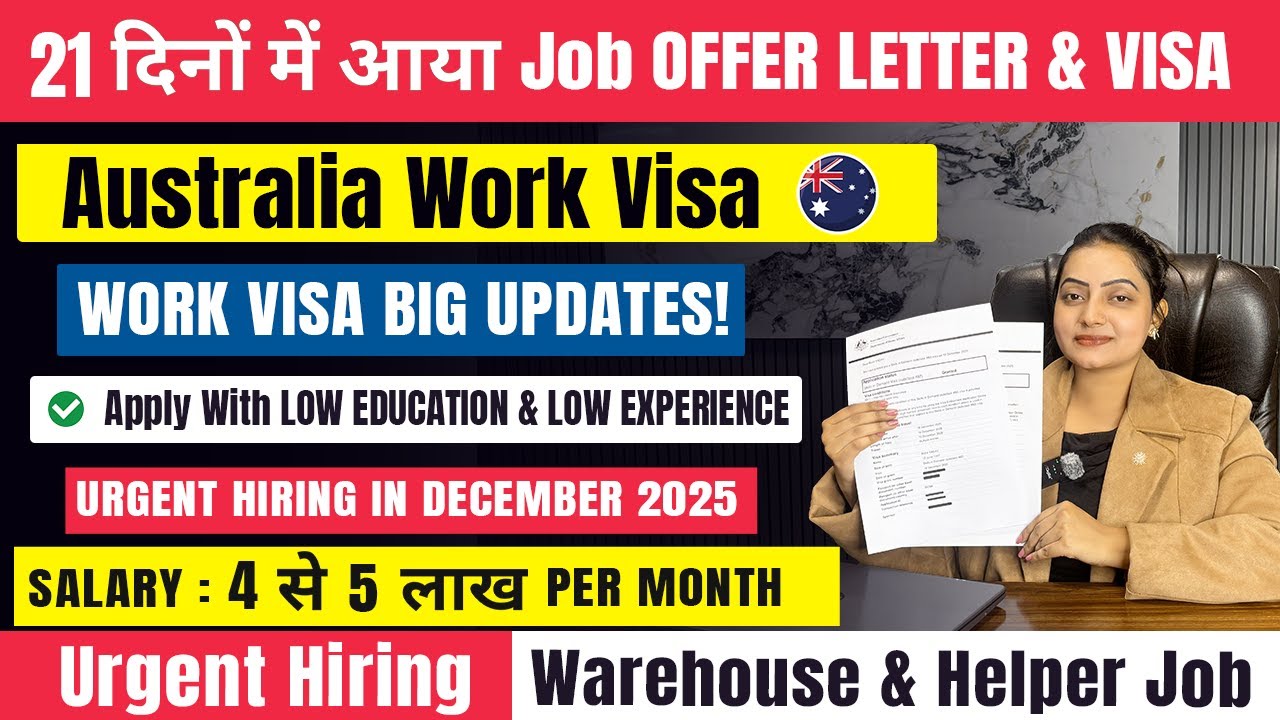Australia 🇦🇺 Free Work Permit Visa 2025 | Work Permit Approved In 15 Days | Whatsapp- 6284268295