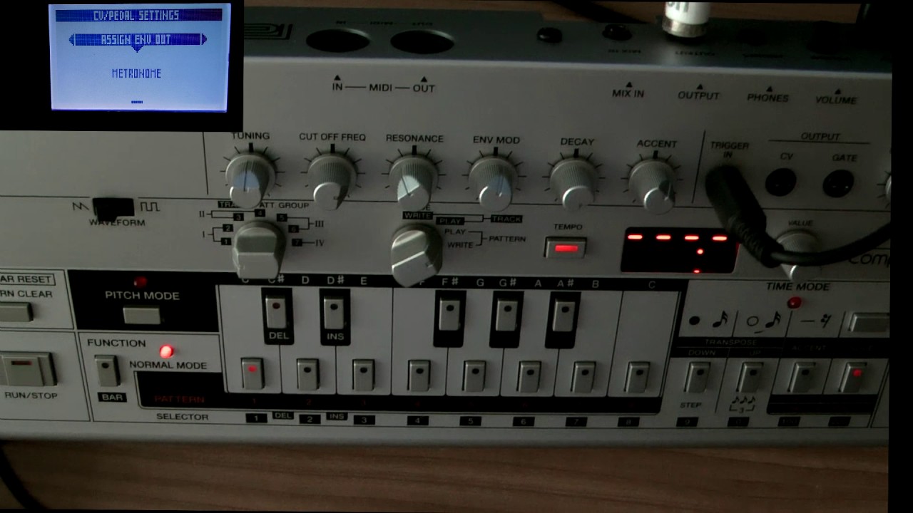 Squarp Pyramid Using envelope out as sync/metronome