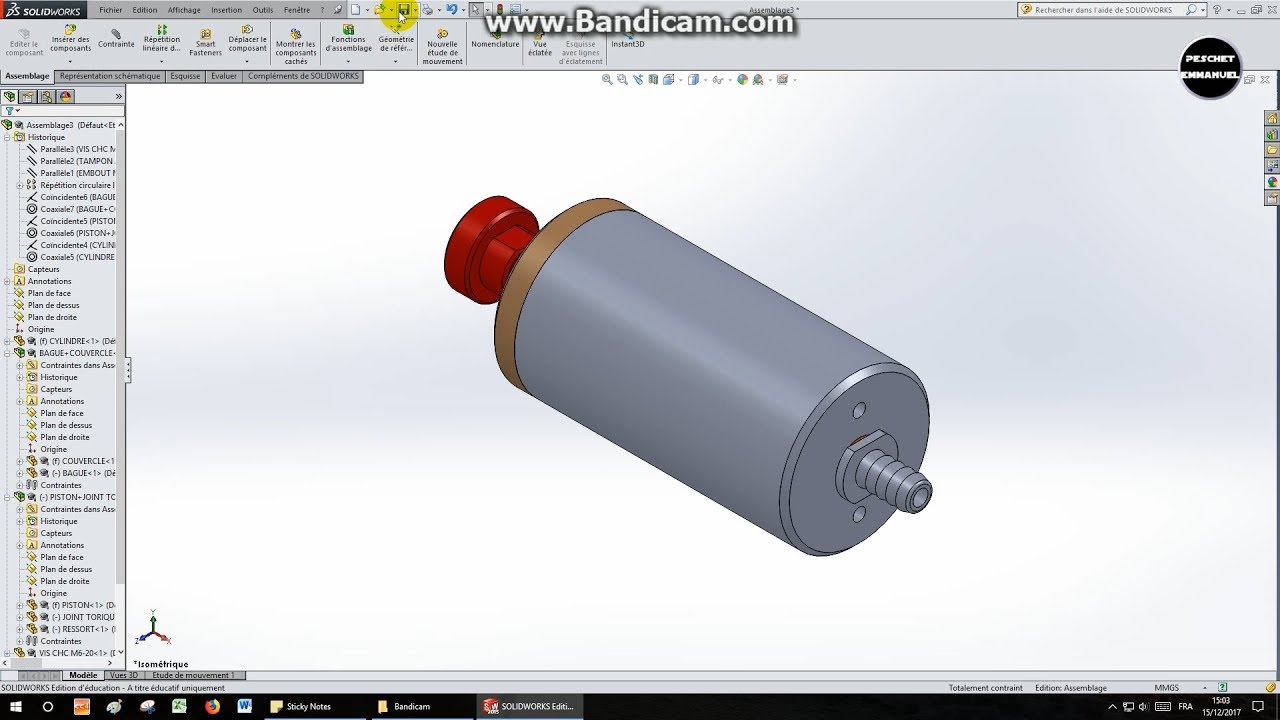 SW5-VERIN SIMPLE EFFET-TP13-VERIN SIMPLE EFFET (ASSEMBLAGE)