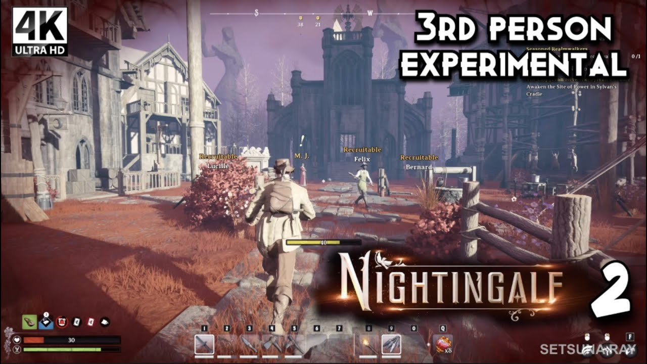 Third Person View Mode Experimental Nightingale #2 Beautiful Open World RPG Playthrough Reshade