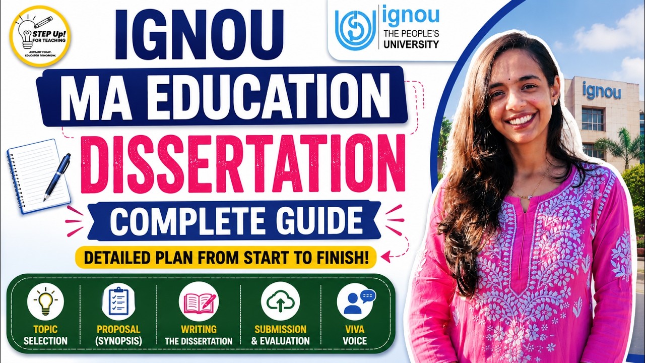 Before You Start Your IGNOU MA Education Dissertation, Watch This!