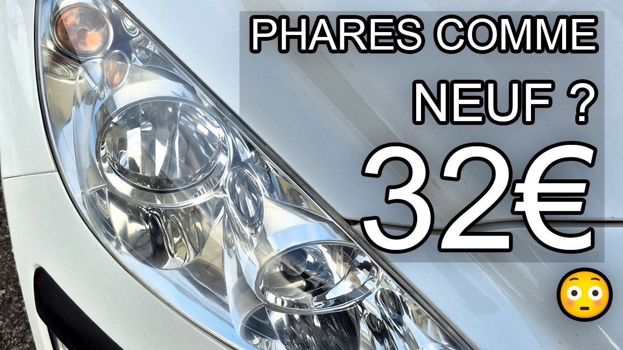 Phares opaques : r&eacute;sultat bluffant pour 32&euro; 😳