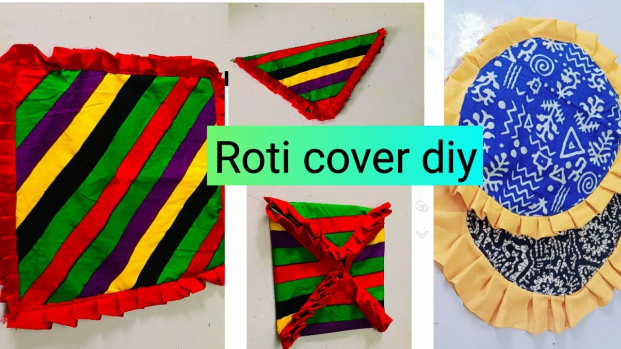 Roti cover making ideas ❤ l Cutting & sttiching Old cloth reuse l Best out of waste DIY