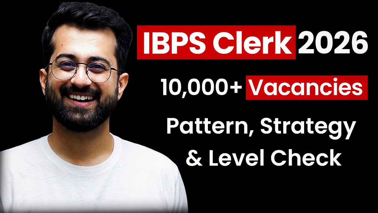 IBPS Clerk Job 2026 | Strategy, Notification & Sample Exam Paper | Aashish Arora