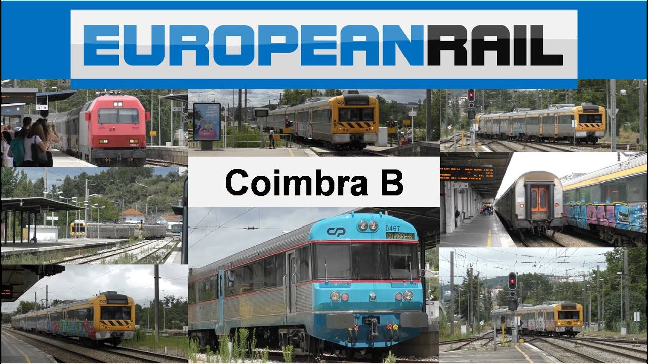 #Portugal2019 - Comboios de Portugal Trains - Coimbra B - Linha do Norte
