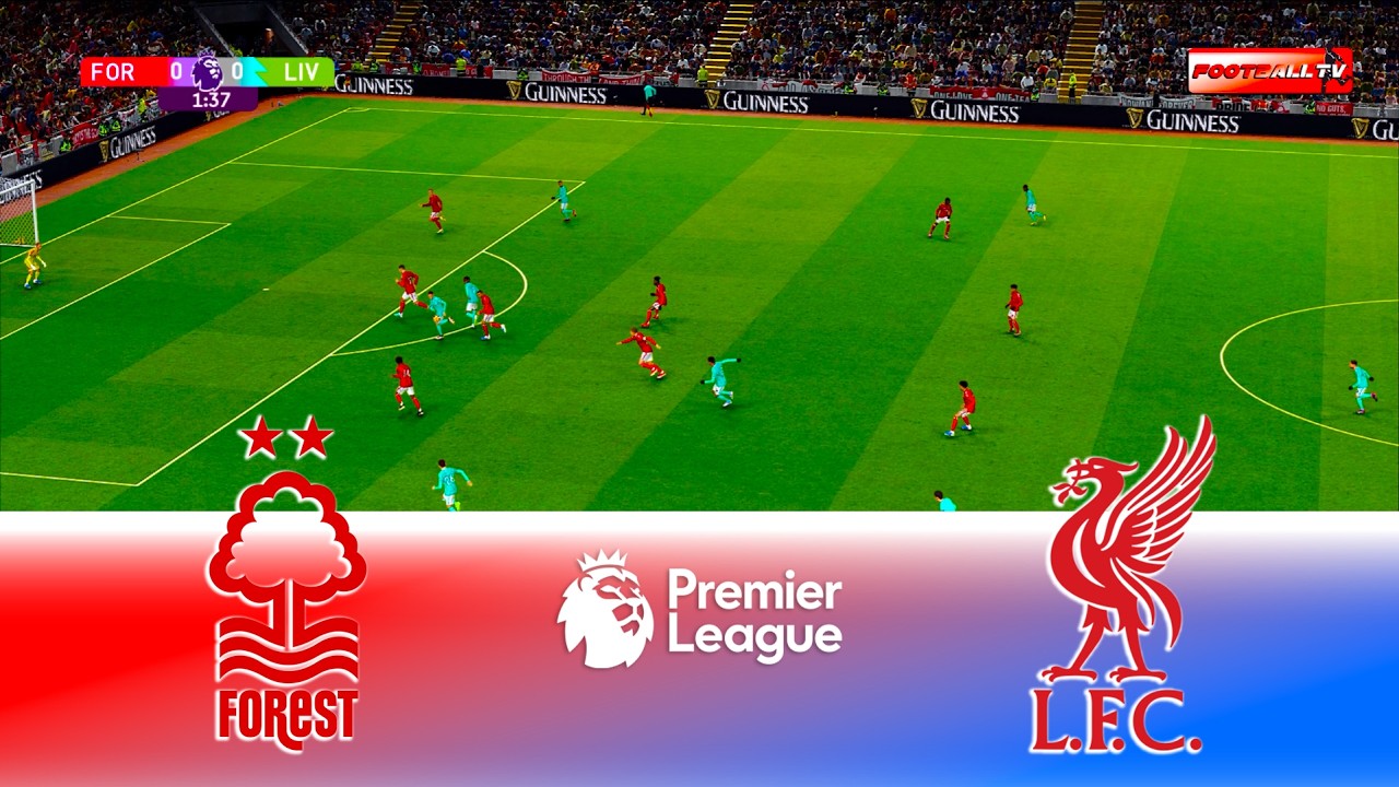 Nottingham vs Liverpool - Premier League 2025/26 | Full Match All Goals | Pes 21 Gameplay