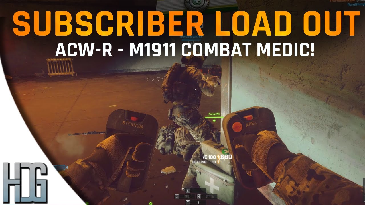 ACW-R & M1911 - Combat Medic! - Subscriber Load Out - Battlefield 4 (BF4)