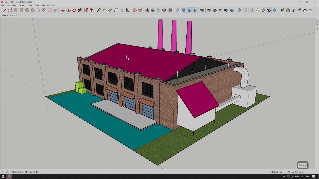 Factory game model - Prt 2 - Texturing