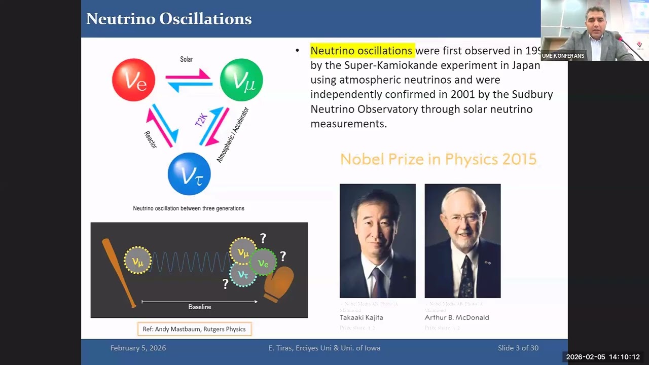 Day 4 - Lecture 5:  Neutrinos: Nature’s ghost particles!  | Emrah Tıraş