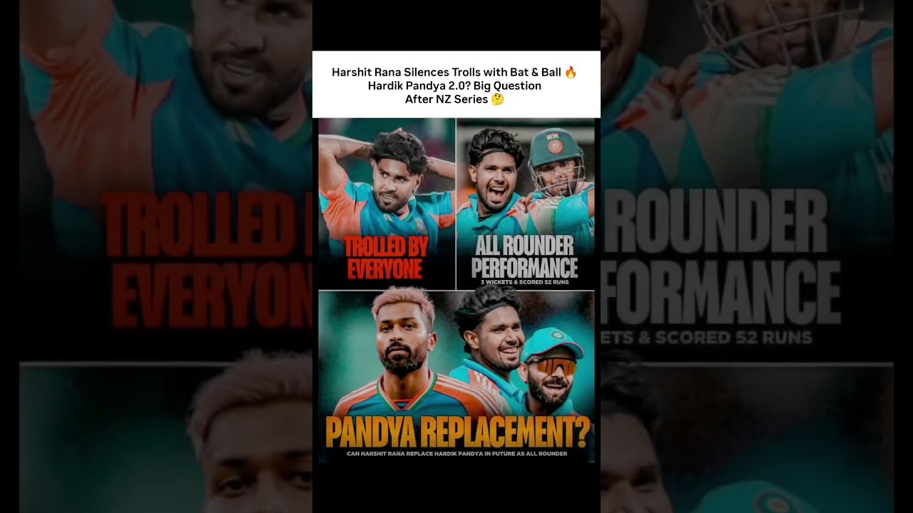 Pandya Replacement Loading? Harshit Rana vs NZ 🔥