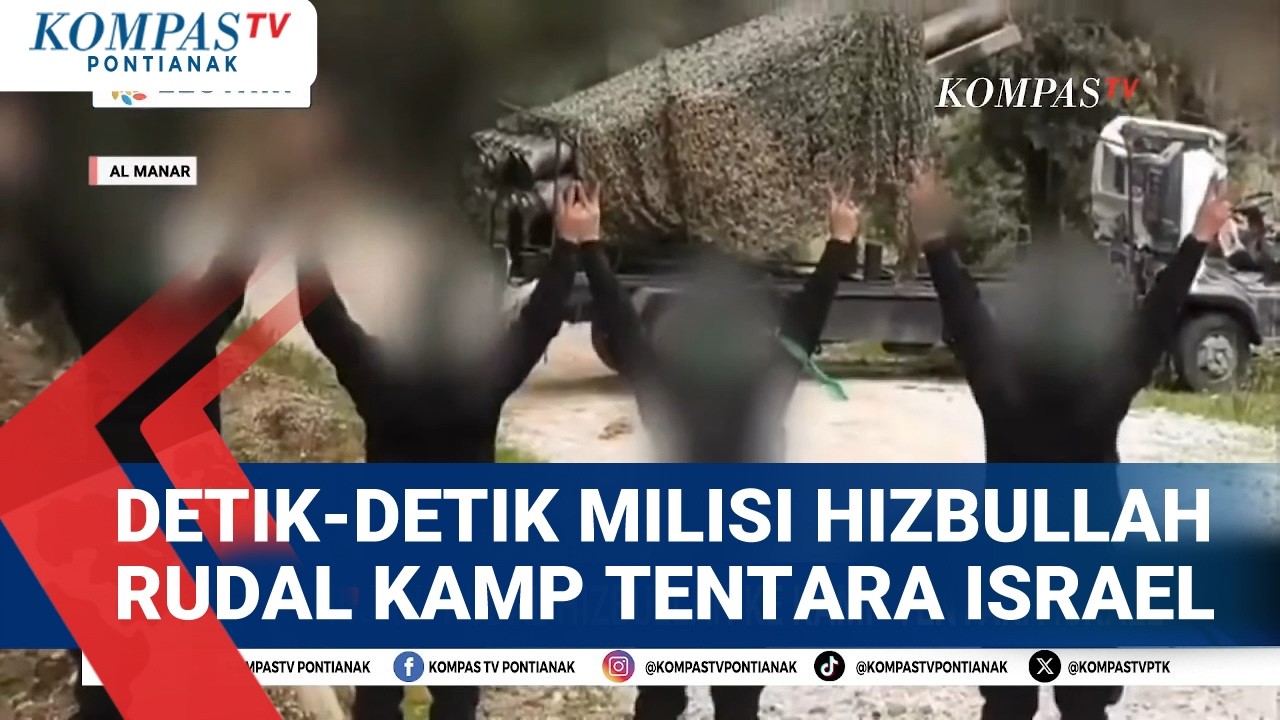 Detik-Detik Milisi Hizbullah Luncurkan Rudal & Drone ke Kamp Tentara Israel