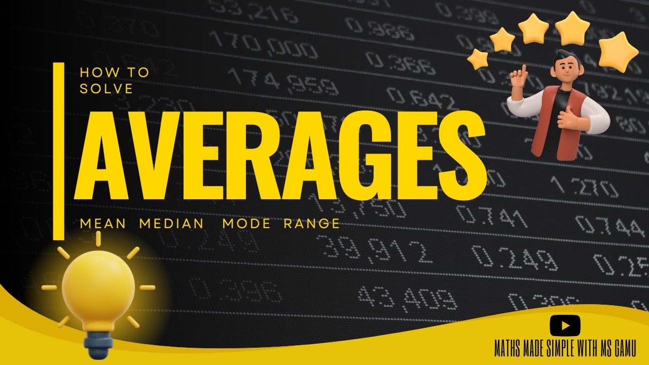How to solve Averages | Maths Made Simple with Ms Gamu