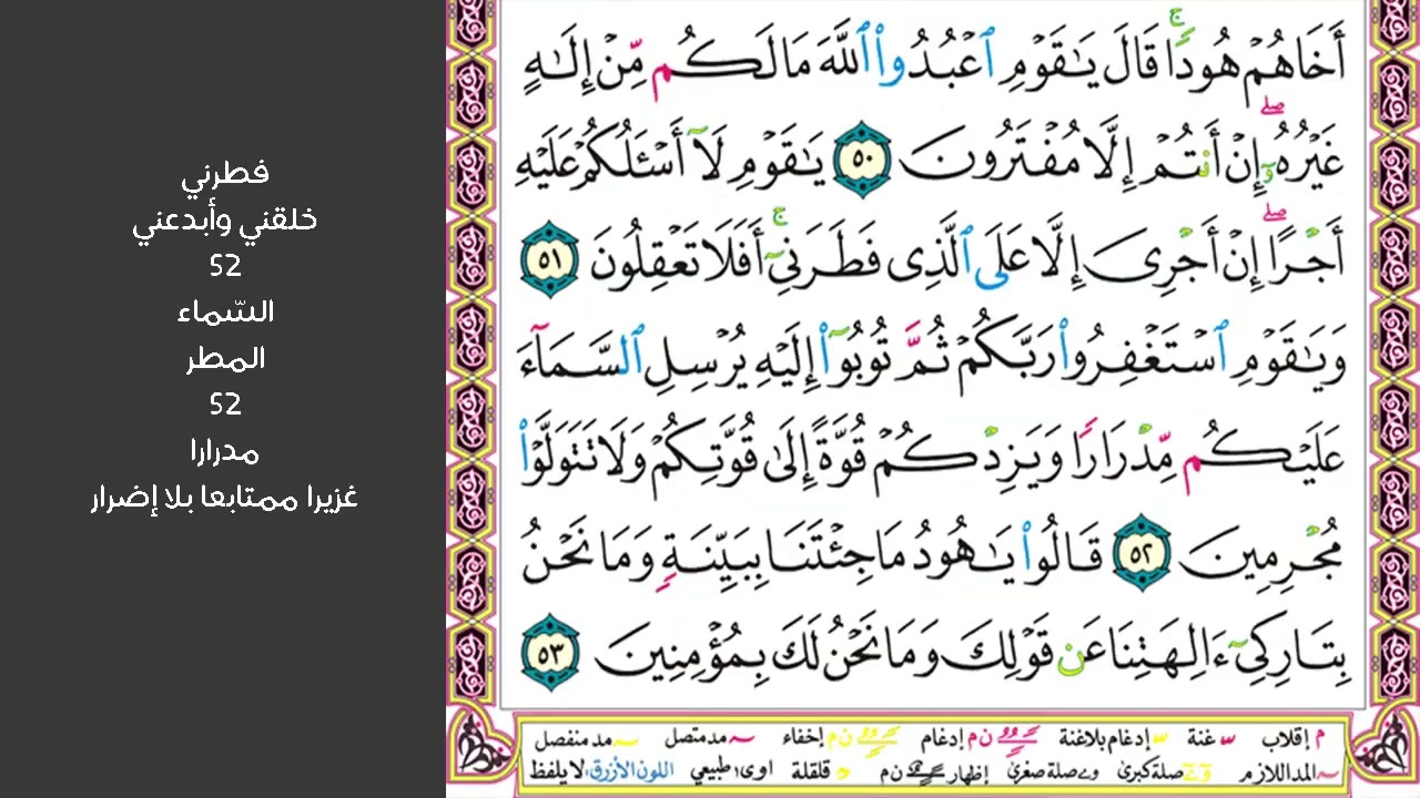 # ٧ سورة هود الصفحة ٢٢٧ من القرآن الكريم مكررة ١٠ مرات بصوت ماهر المعيقلي قال يا نوح إنه ليس من أهلك