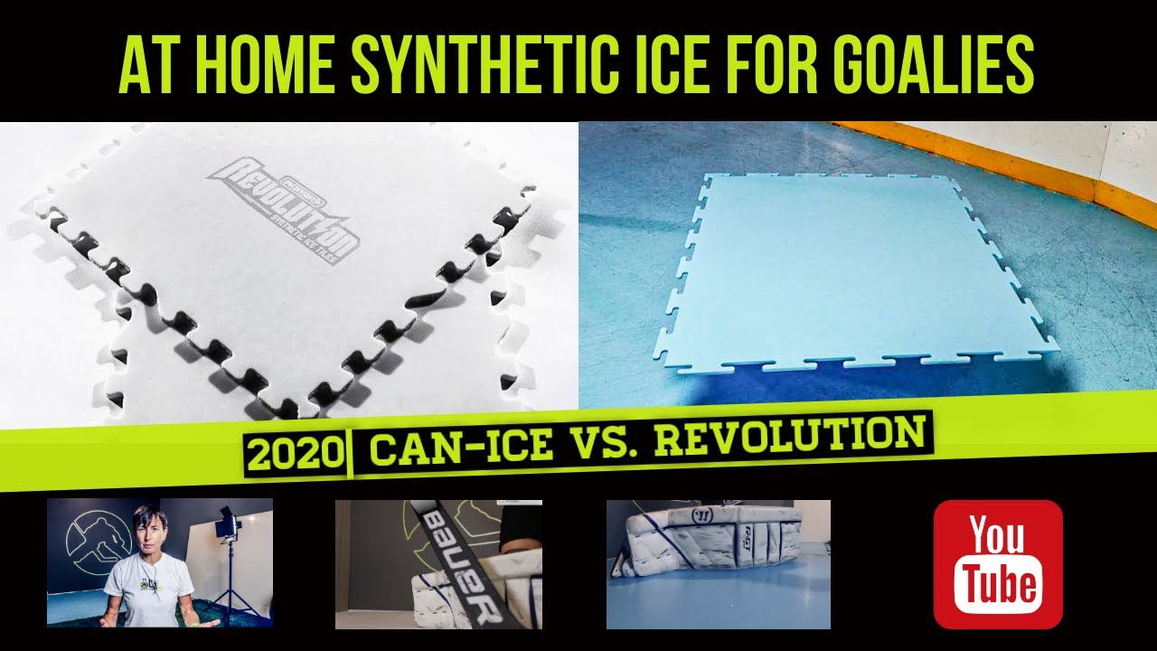 At Home Synthetic Ice For Goalies 2020| Can Ice vs  Revolution