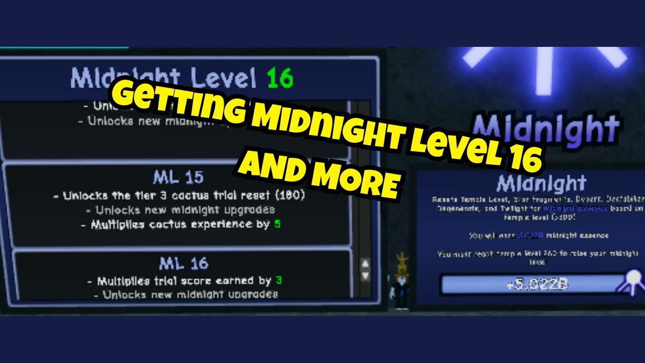 Doing More Cactus Trails and Unlocking Midnight Levels 11-16