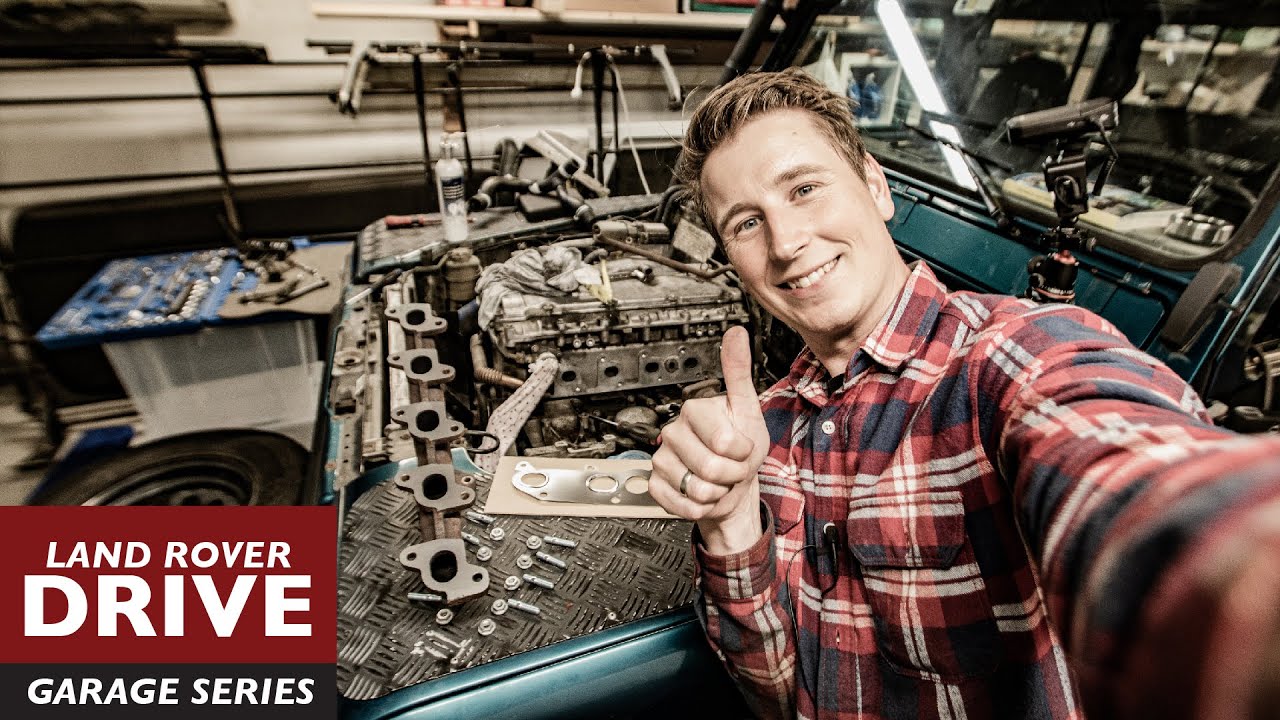 I refit the planed exhaust manifold on my Land Rover Defender 110 TD5 - Land Rover Drive