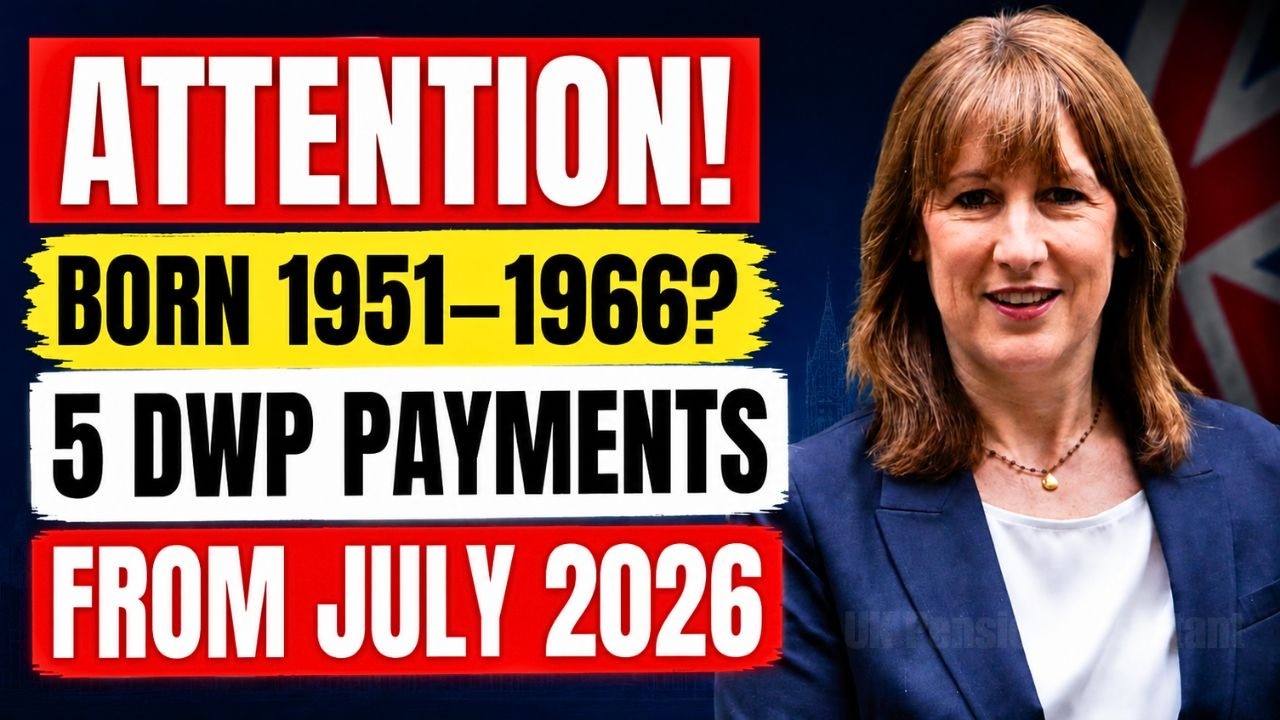 🟢 BORN 1951&ndash;1966? NEW 5 Extra DWP Payments Starting JULY 2026