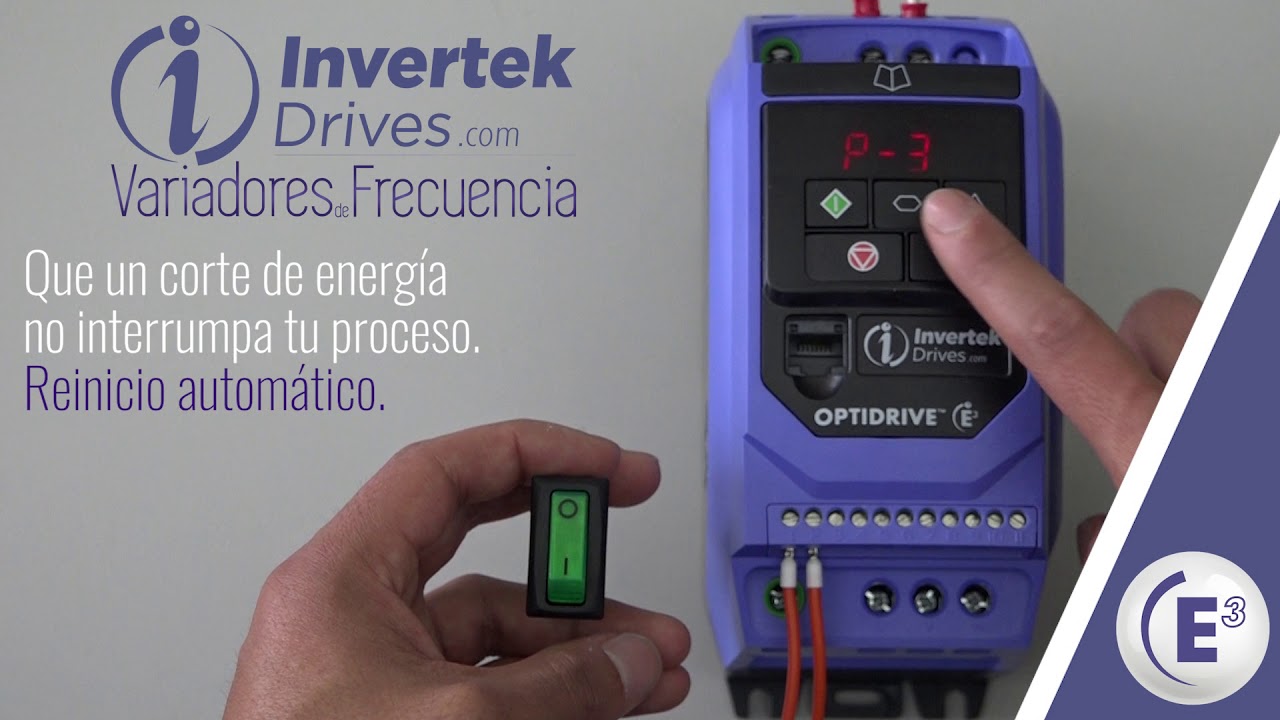 Configuración de reinicio automático de un variador | Tutorial