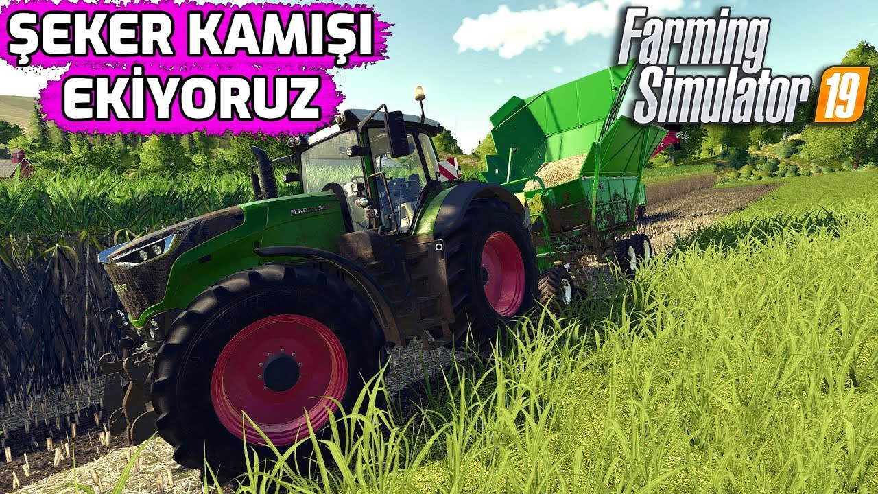 FARMING SIMULATOR 19 // ŞEKER KAMIŞI EKİYORUZ !! #9