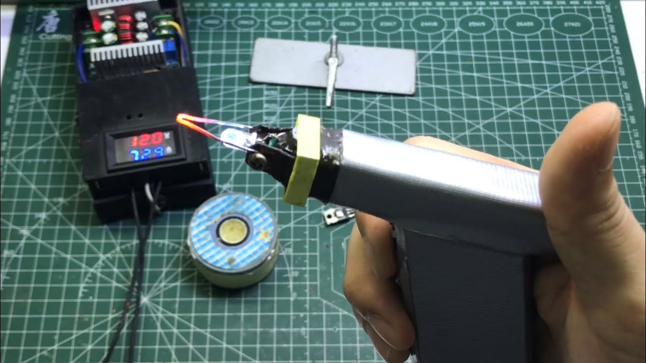 Chế mỏ hàn xung đơn giản từ vợt muỗi hỏng , có thể dùng pin 8v hoặc 12v !