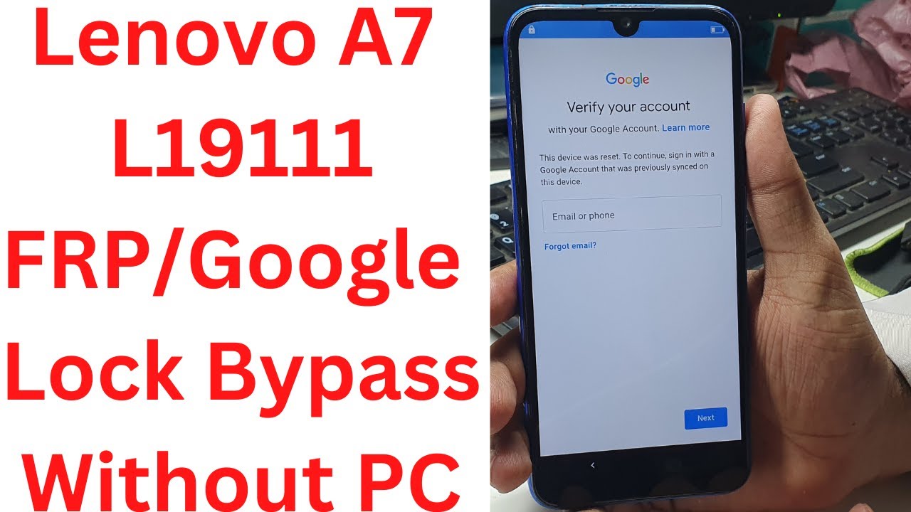 Lenovo A7 L19111 FRP/Google Lock  Bypass Without PC - lenovo l19111 frp bypass android 9