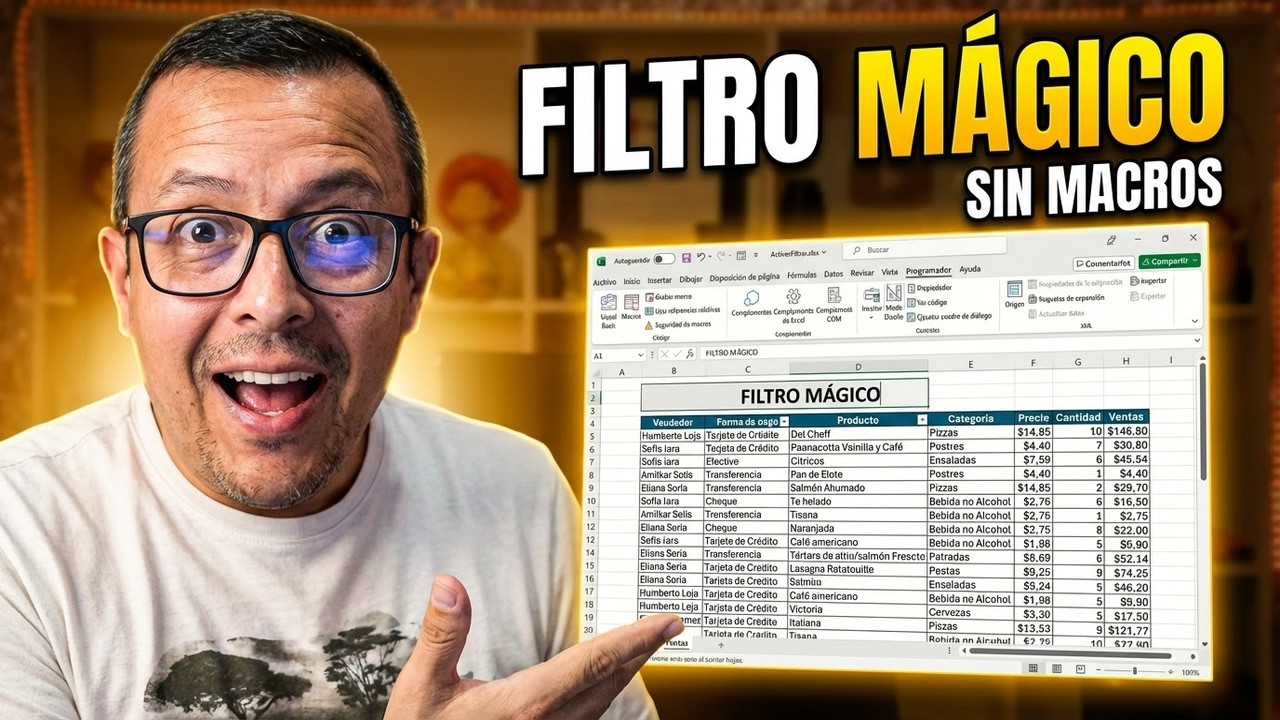 El filtro inteligente de Excel que se actualiza MIENTRAS ESCRIBES ¡Sin Macros!