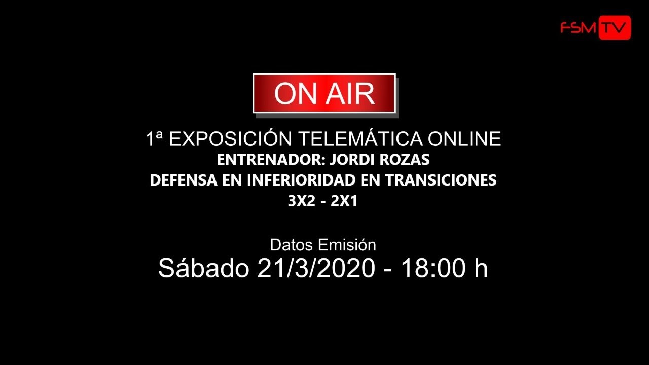 1ª EXPOSICION TELEMÁTICA - JORDI ROZAS ( 21/3/2020 ) #futsalmafertv