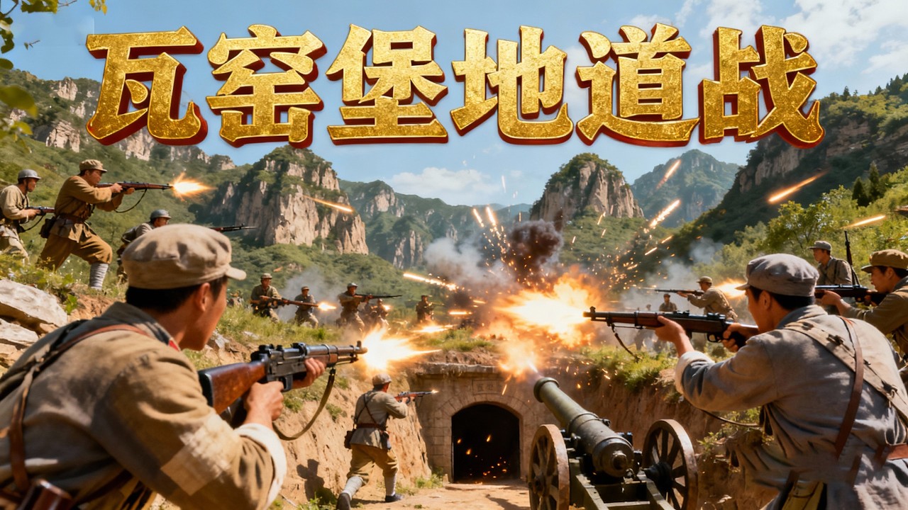 ⚔️【2025戰爭片】《瓦窯堡地道戰》日軍假扮難民攻擊根據地，不料被識破，遊擊隊反其道攻入日軍基地......⚔️ Kungfu丨Action丨功夫丨動作丨Chinesedrama丨中國電視劇