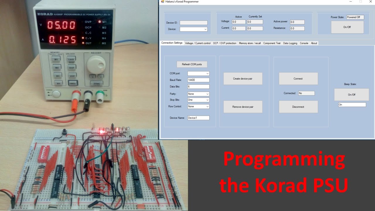 My Korad PSU programer
