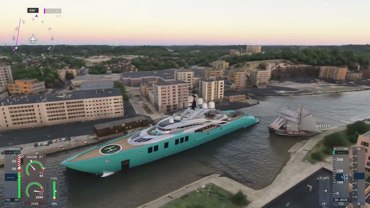 Cruise On The Aurajoki, (Turku Finland), Marine RM Poseidon, MSFS24, Pilot Peku.