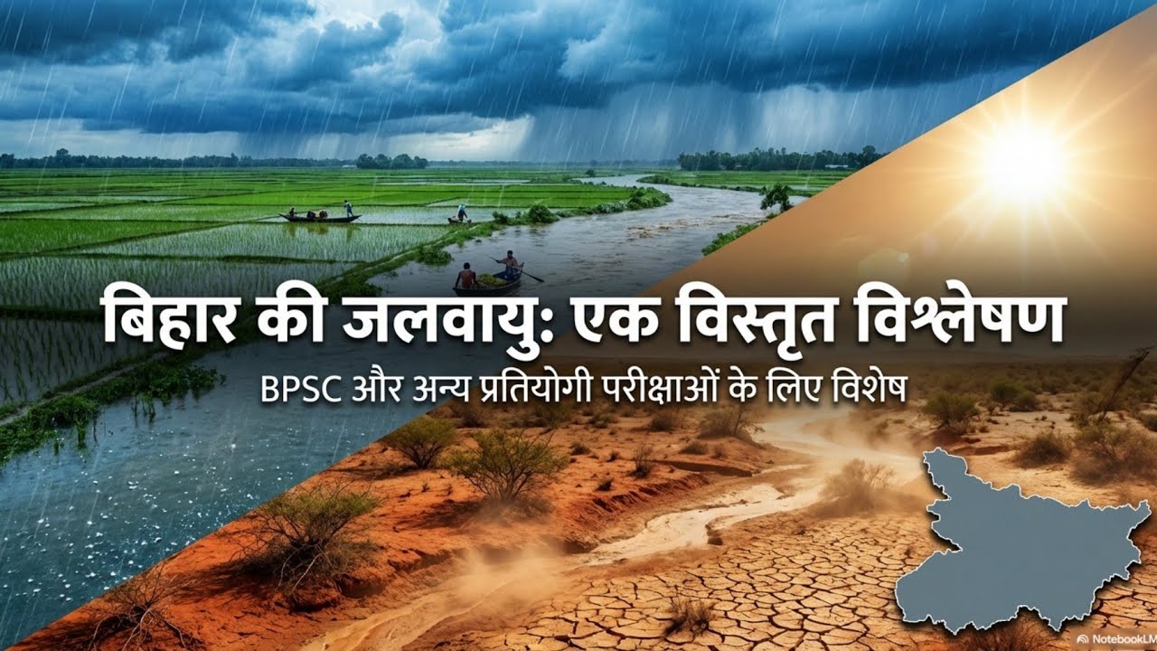 बिहार की जलवायु | Climate of Bihar | भौगोलिक विश्लेषण व विशेषताएँ  | #biharclimate  #bihargeography 