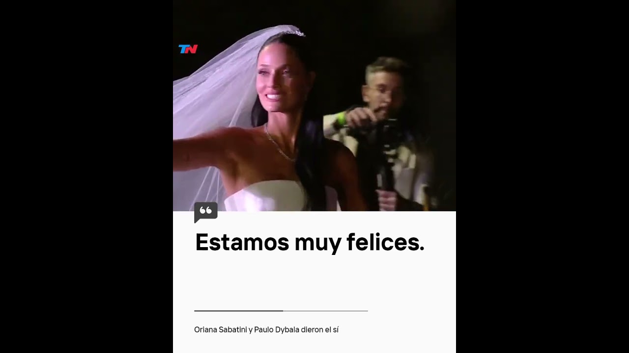 Oriana Sabatini y Paulo Dybala dieron el sí en la boda del año