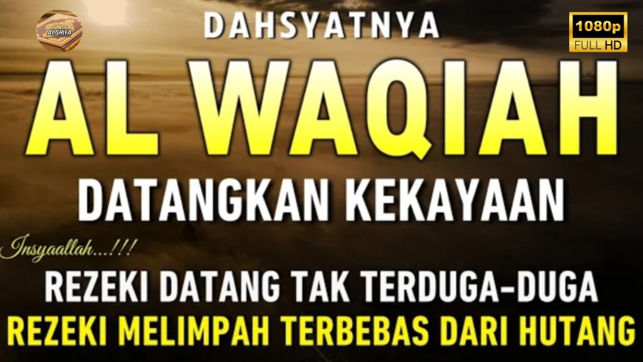 Surah AL-WAQIAH 7X, Dengarkan Maka Hutang Lunas, Rezeki Datang Tak Terduga, AL Quran Merdu