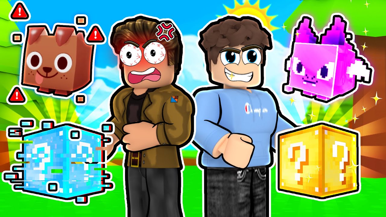 We Did a LUCKY BLOCK Race... But I RIGGED It (Roblox Pet Simulator X)