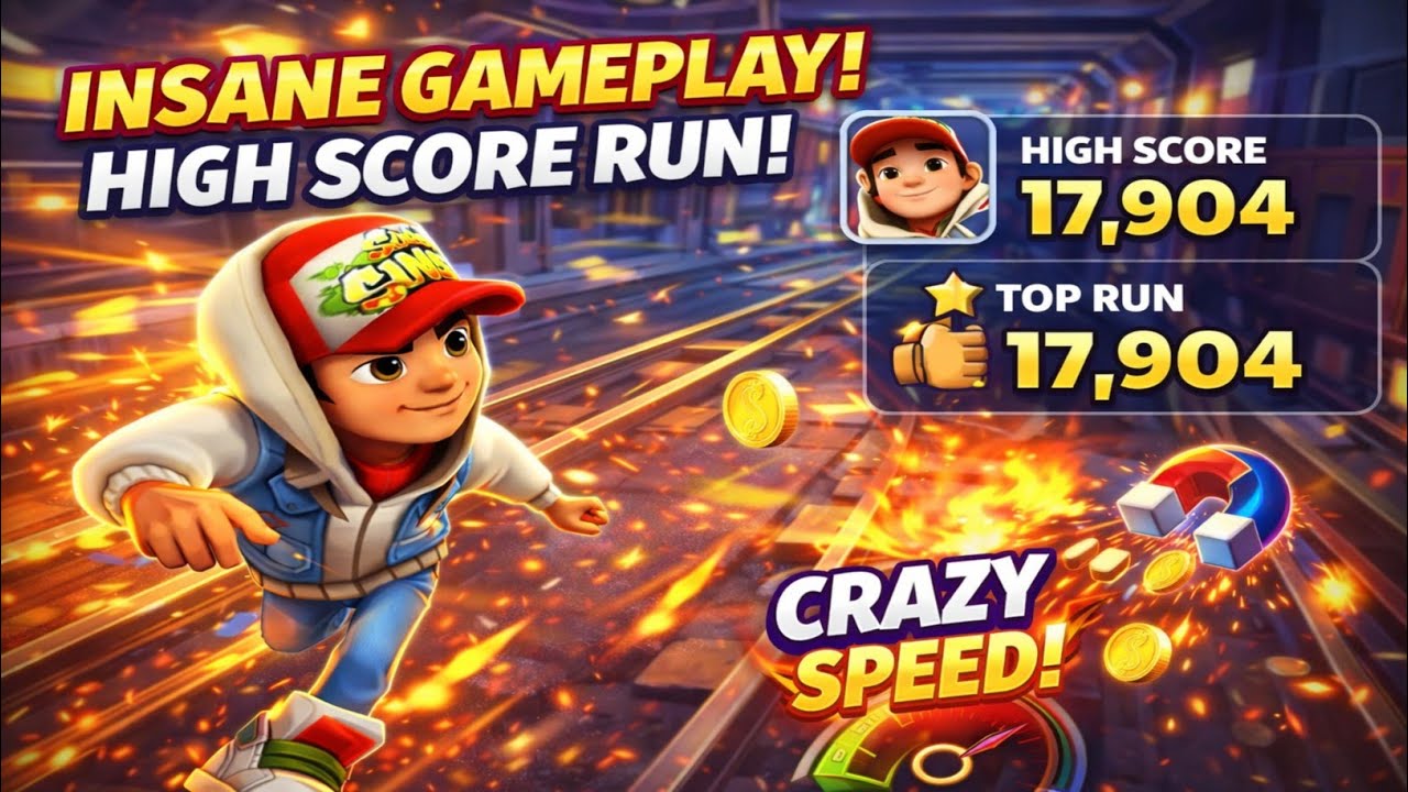 🔥 Subway Surfers High Score Run | Insane Gameplay & Crazy Speed! 🚀