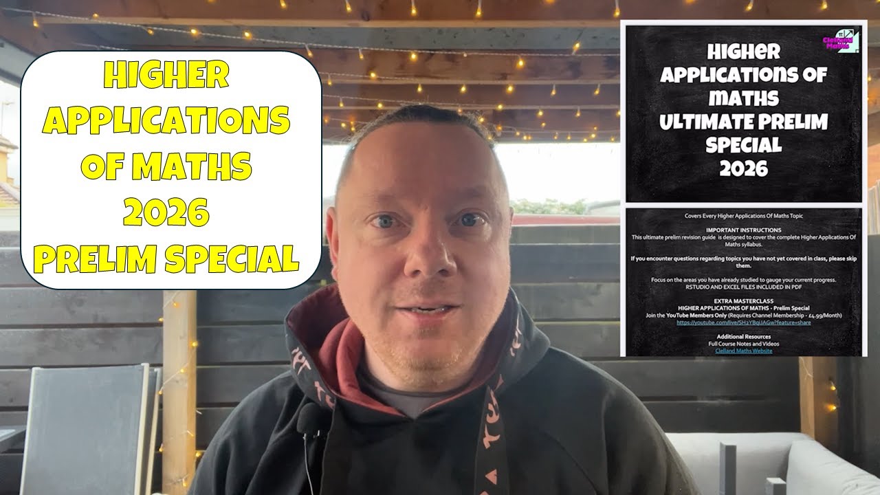 Ultimate Higher Applications Of Maths 2026 Prelim Revision Guide!