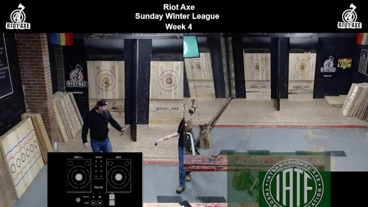 Riot Axe Sunday League Winter 2026 Week 5 | Axe Throwing