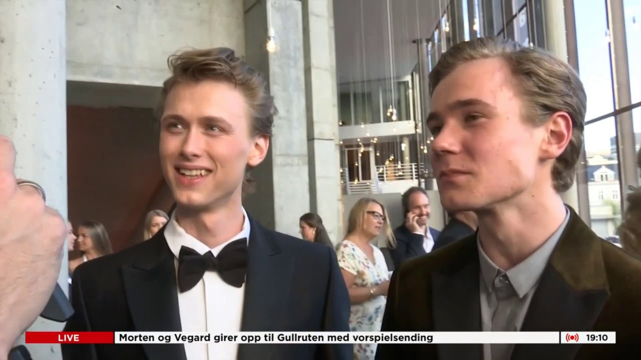 Henrik and Tarjei on GULLRUTEN red carpet