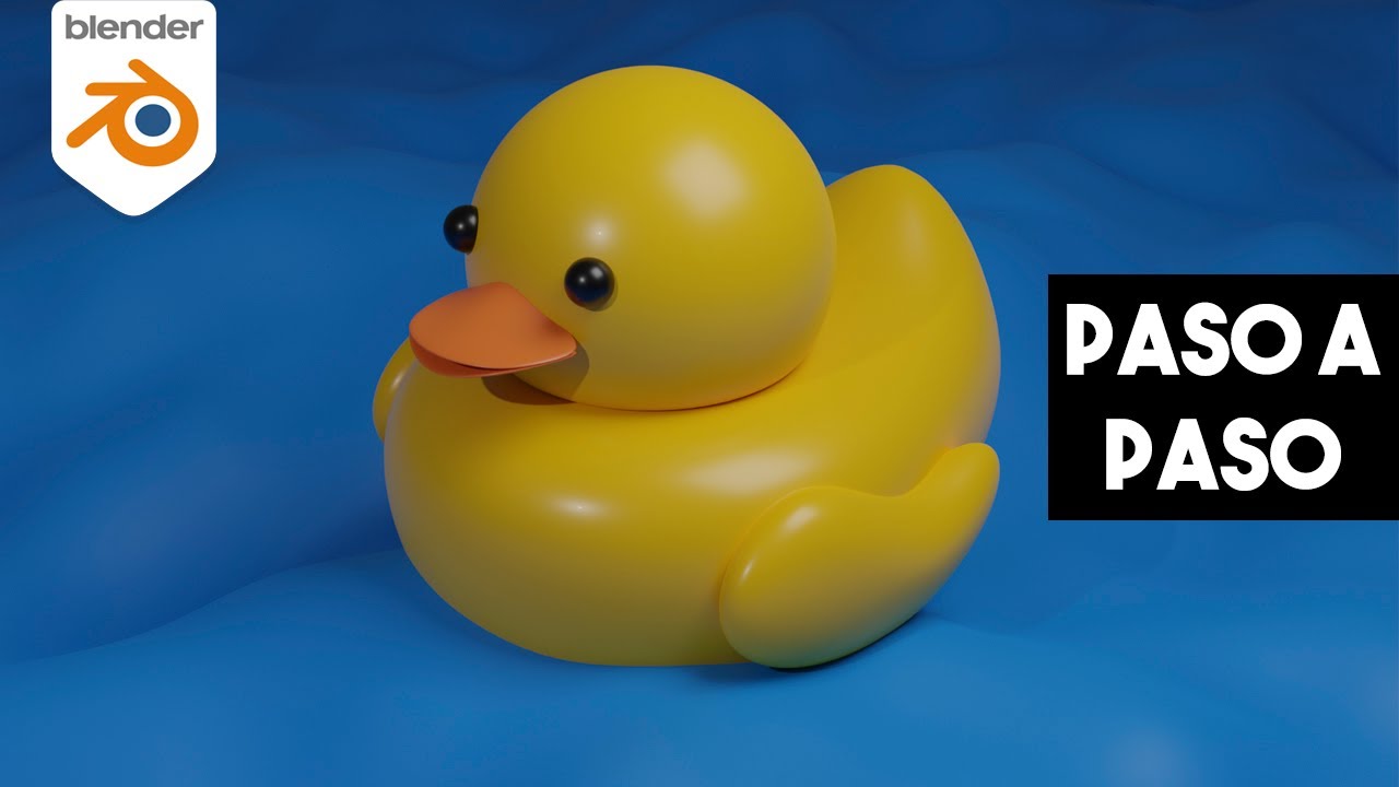 Modelar un patito de hule en Blender 3D 🐥