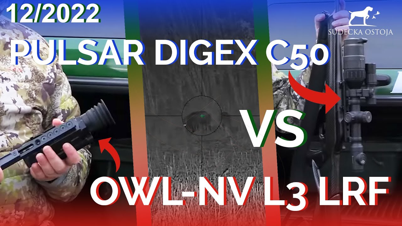 SUDECKA OSTOJA 12/2022 Polowanie na dziki. Pulsar Digex C50 OWL-NV L3 LRF 940nm.  Wildboars hunt