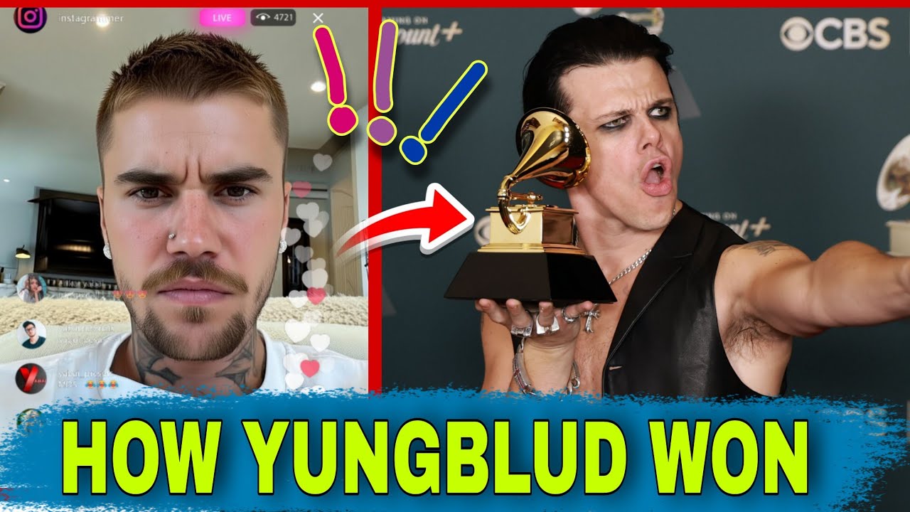 Джастин Бибер отвечает фанатам по поводу победы Yungblud на премии «Грэмми» в 2026 году.
