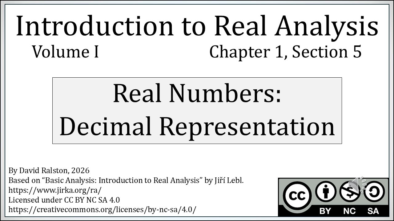 Decimal Representation of Real Numbers