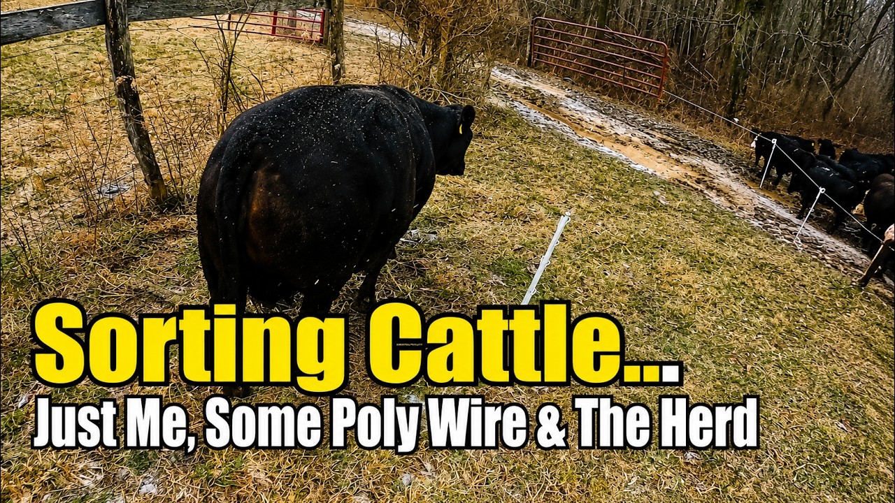 Sorting Cattle... Just Me, Some Poly Wire & The Herd
