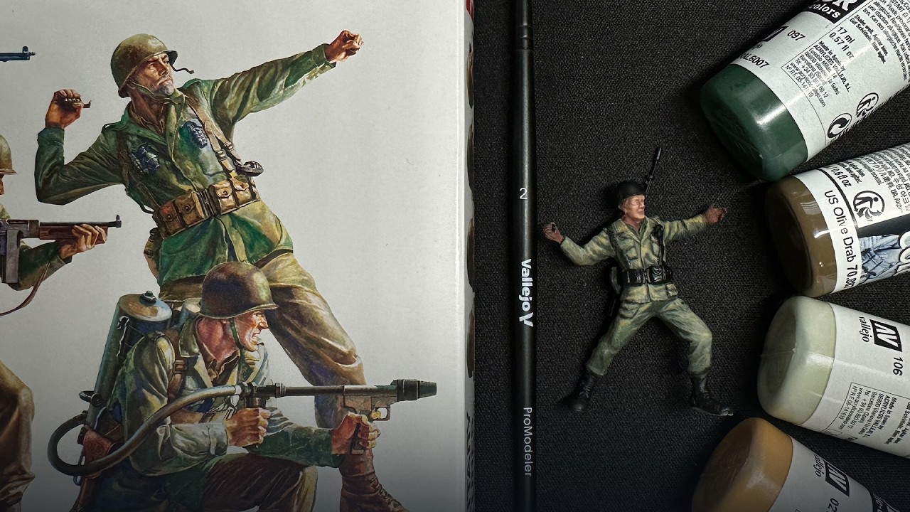 Army Men Miniature Painting Tutorial, High Contrast, Beginner friendly, Easy to Follow