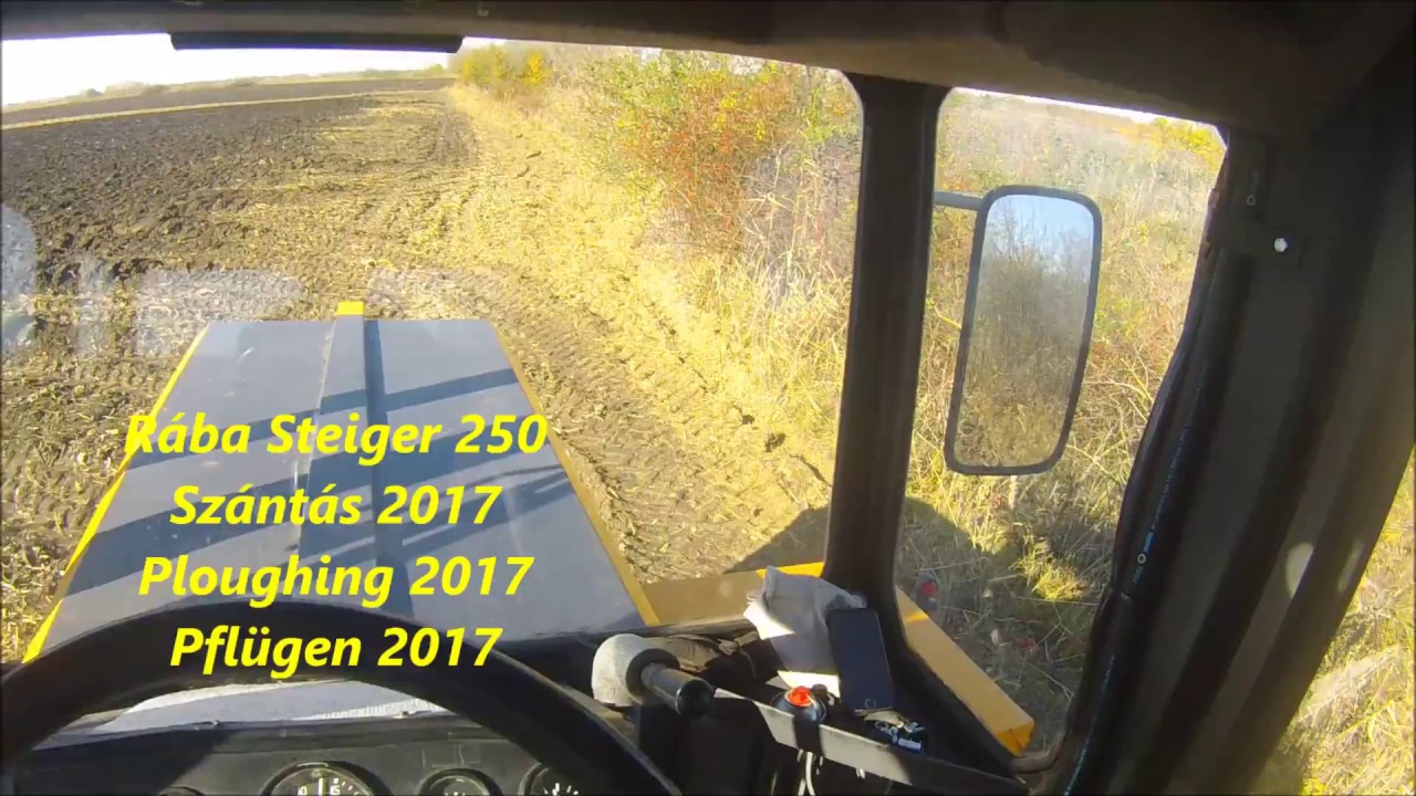 Rába Steiger 250 Őszi szántás /Pflügen im Herbst/autumn plowing /CabinCam/
