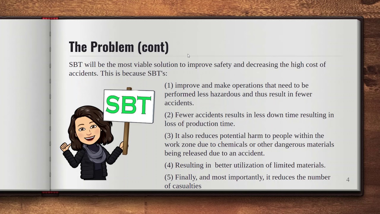SBT to improve safety in workforce and classroom
