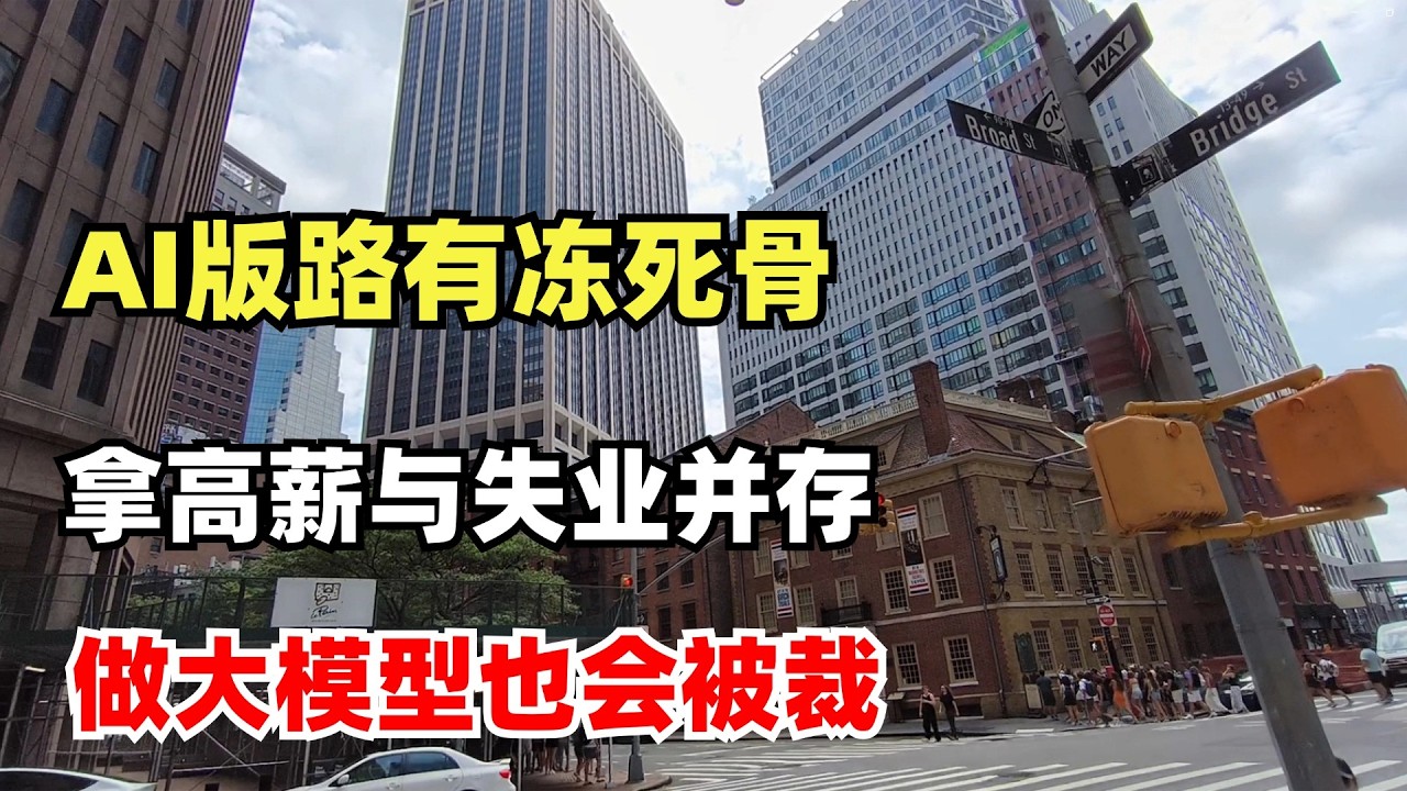 AI时代下的路有冻死骨，LLM大模型拿高薪，所有白领工作将为此付了代价，最后做大模型的也会被裁